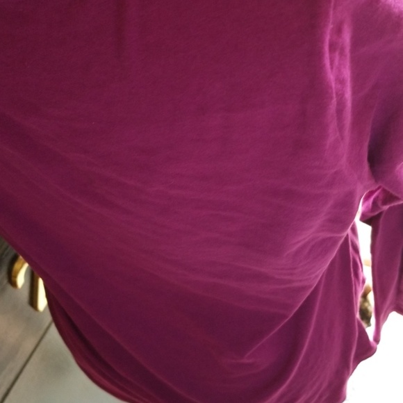 Ann Taylor Purple LS Corsage Top - Picture 3 of 7